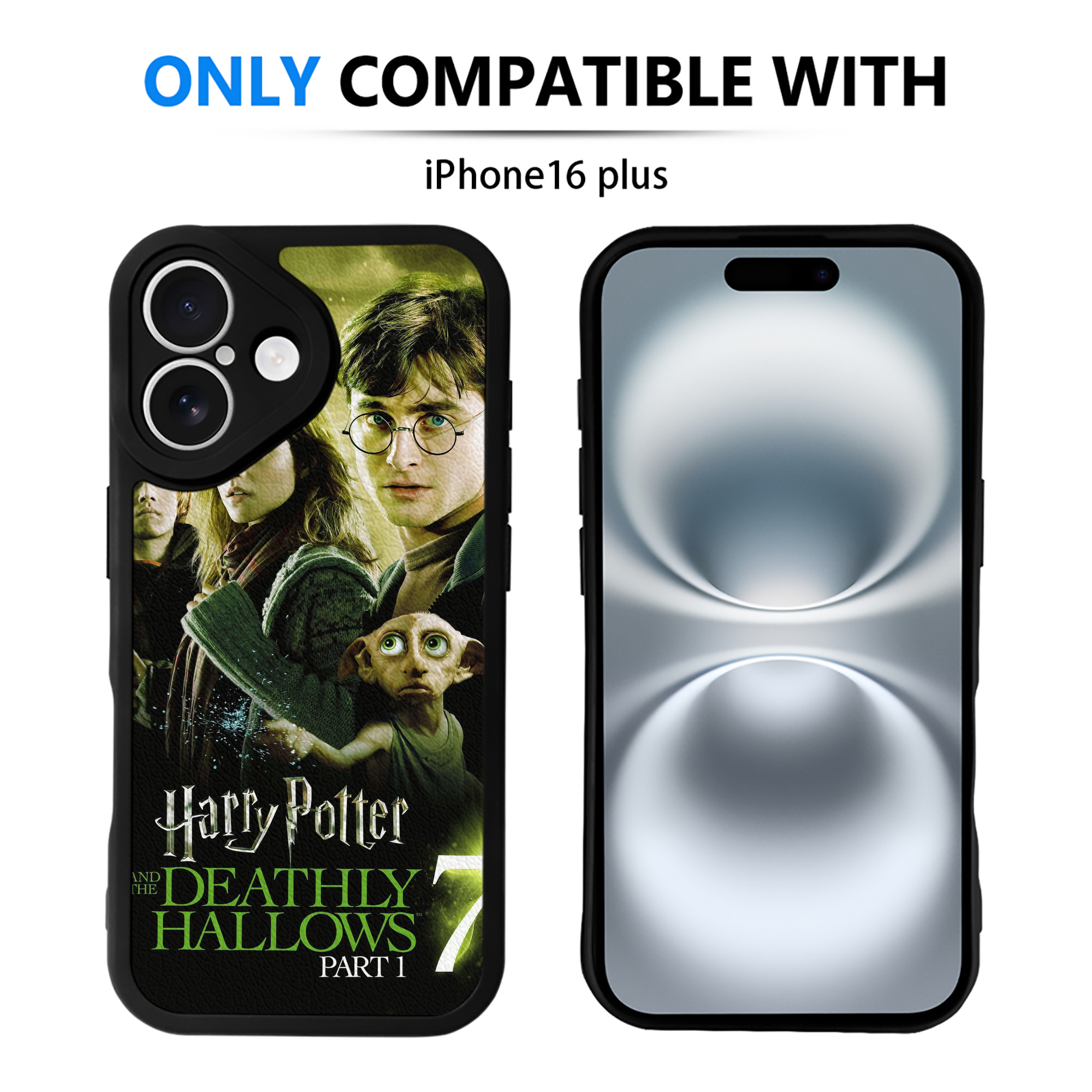 （画像用） Harry Potter ハリー・ポッターシリーズ 【iPhone 16シリーズ対応】シリコンスマホケース（レザー調） 材質：シリコン